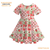 SK Strawberry Patchwork Ruffle Twirl