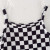 Checkered Ruffle Cami Dress