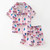 HUNTER SQUAD BUTTON-UP SHORTY PJ SET