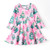 Pink Christmas Pines Skater Dress