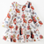 Red Era Football Twirl Dress