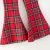 Jolly Plaid Christmas Bell Bottom Set