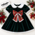 Evergreen Heirloom Velvet Christmas Dress