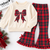 Wrapped in Plaid Christmas Bell Bottom Set