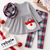 Santa’s Plaid & Cozy Infinity Scarf Set