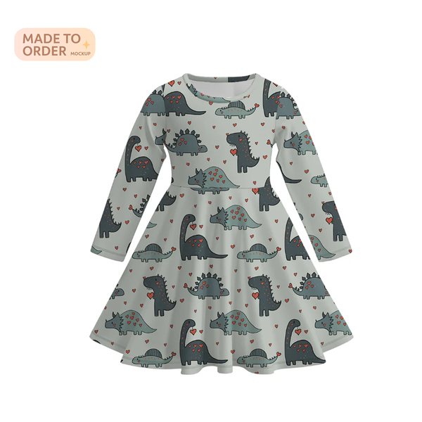 SSD • Dino-Sweethearts Twirl Dress