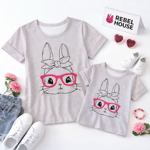 Mom & Me • Sweet Specs Bunny Tee