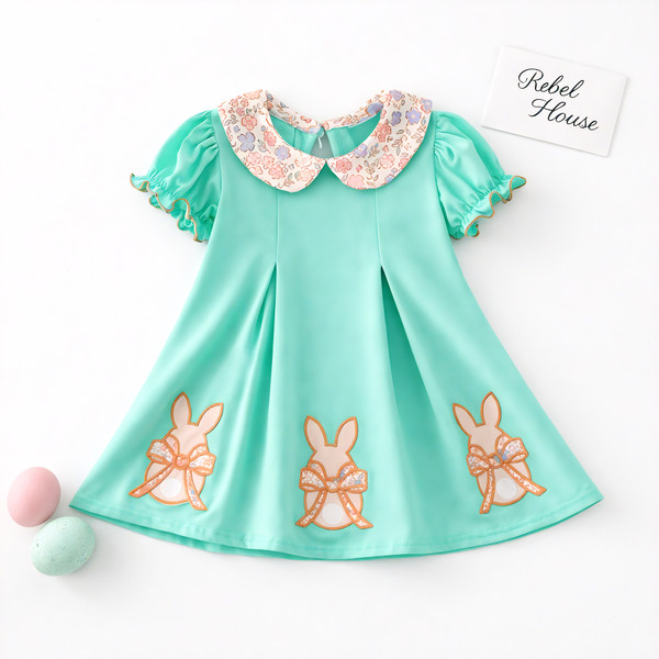 Mint Blossom Bunny Dress
