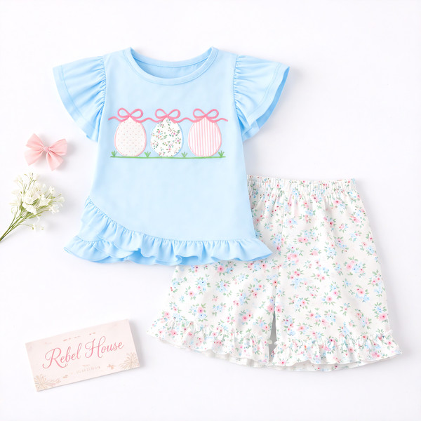 Easter Egg Trio Short Set
