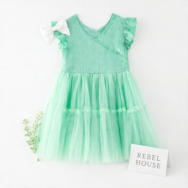 Seafoam Sparkle Dress