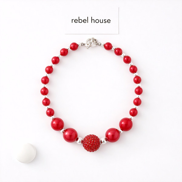 Ruby Spark Necklace