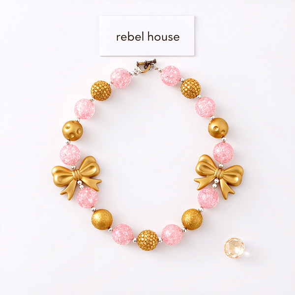 Blush Bow Keepsake Necklace