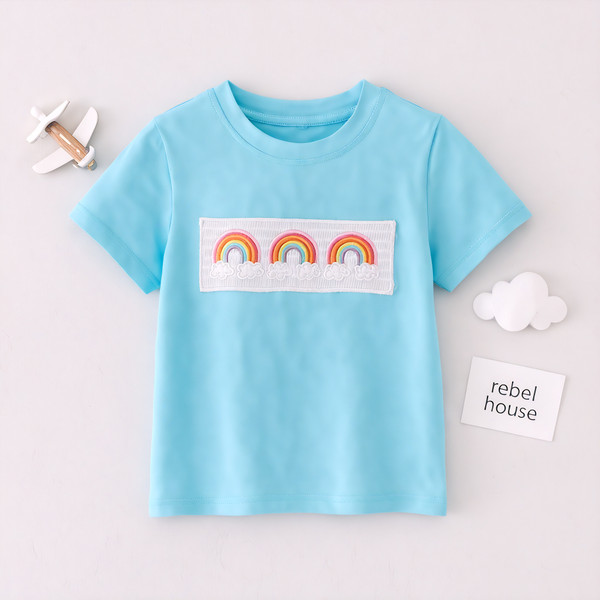 Blue Skies Rainbow Tee
