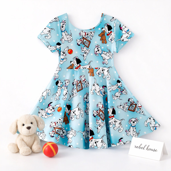 Pups in the Park Sky Dress