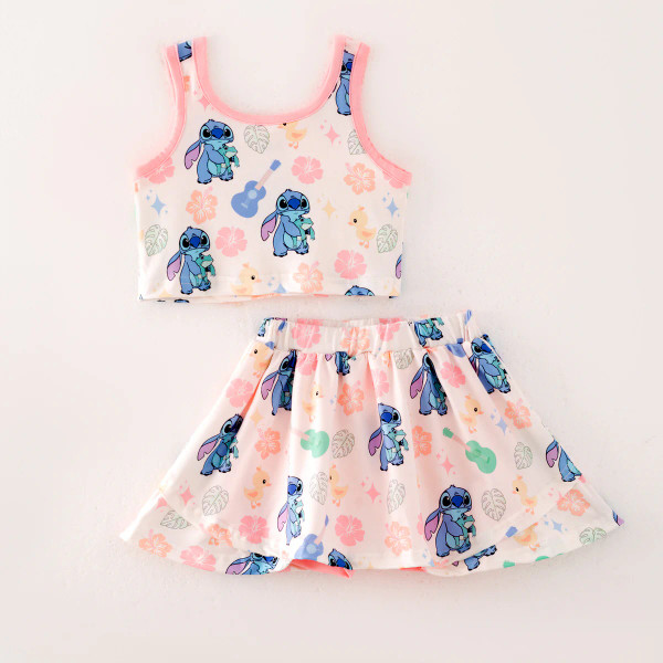 Stitch Tropical Skort Set
