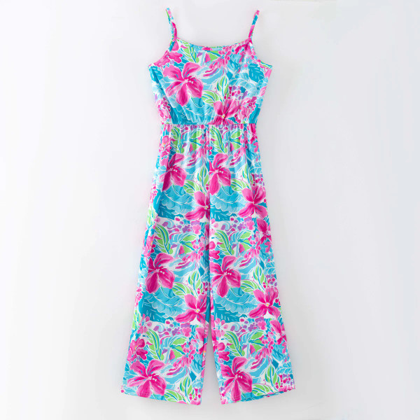 The Matriarch: Hibiscus Haven Wide-Leg Romper