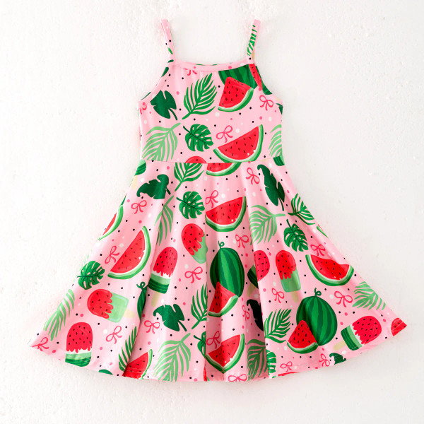 Pink Watermelon Skater Dress