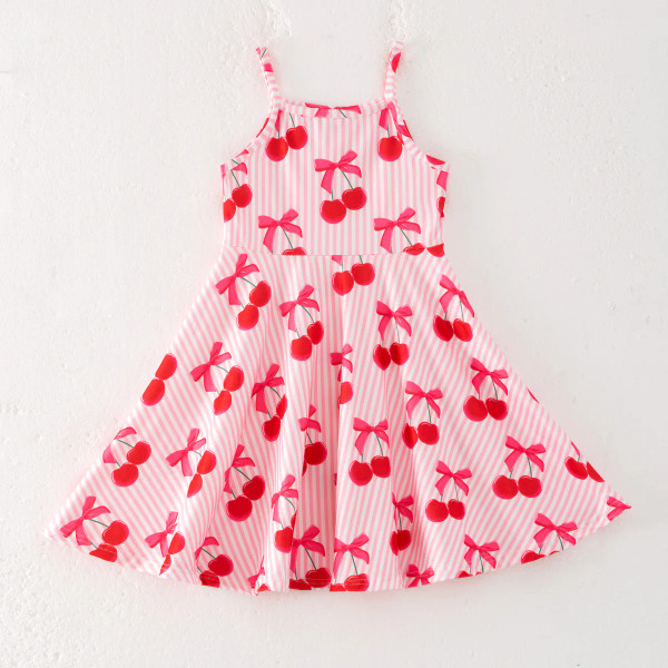 Pink Cherry Skater Dress