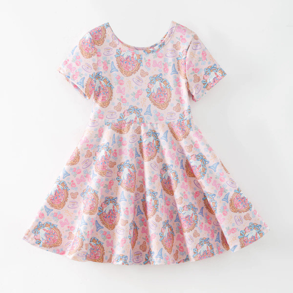 Royal Portrait Skater Dress