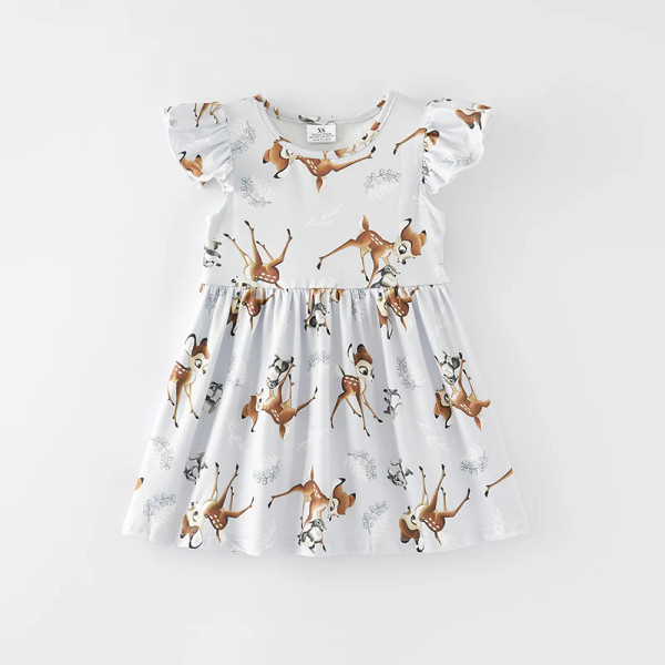 Doe-Eyed Darling Ruffle Dress