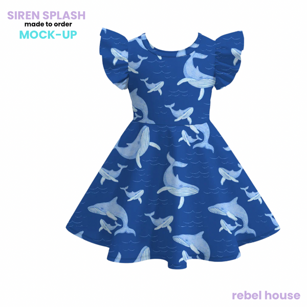 Whale Wonder Twirl Dress
