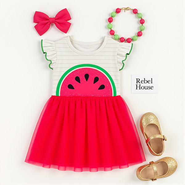 Watermelon Whirl Dress