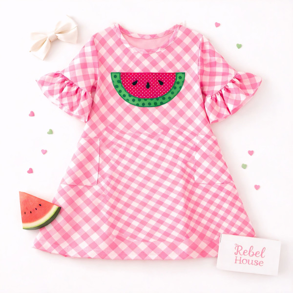 Rosy Picnic Dress