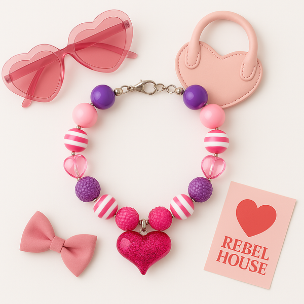 Sweetheart Sparkle Bubblegum Necklace