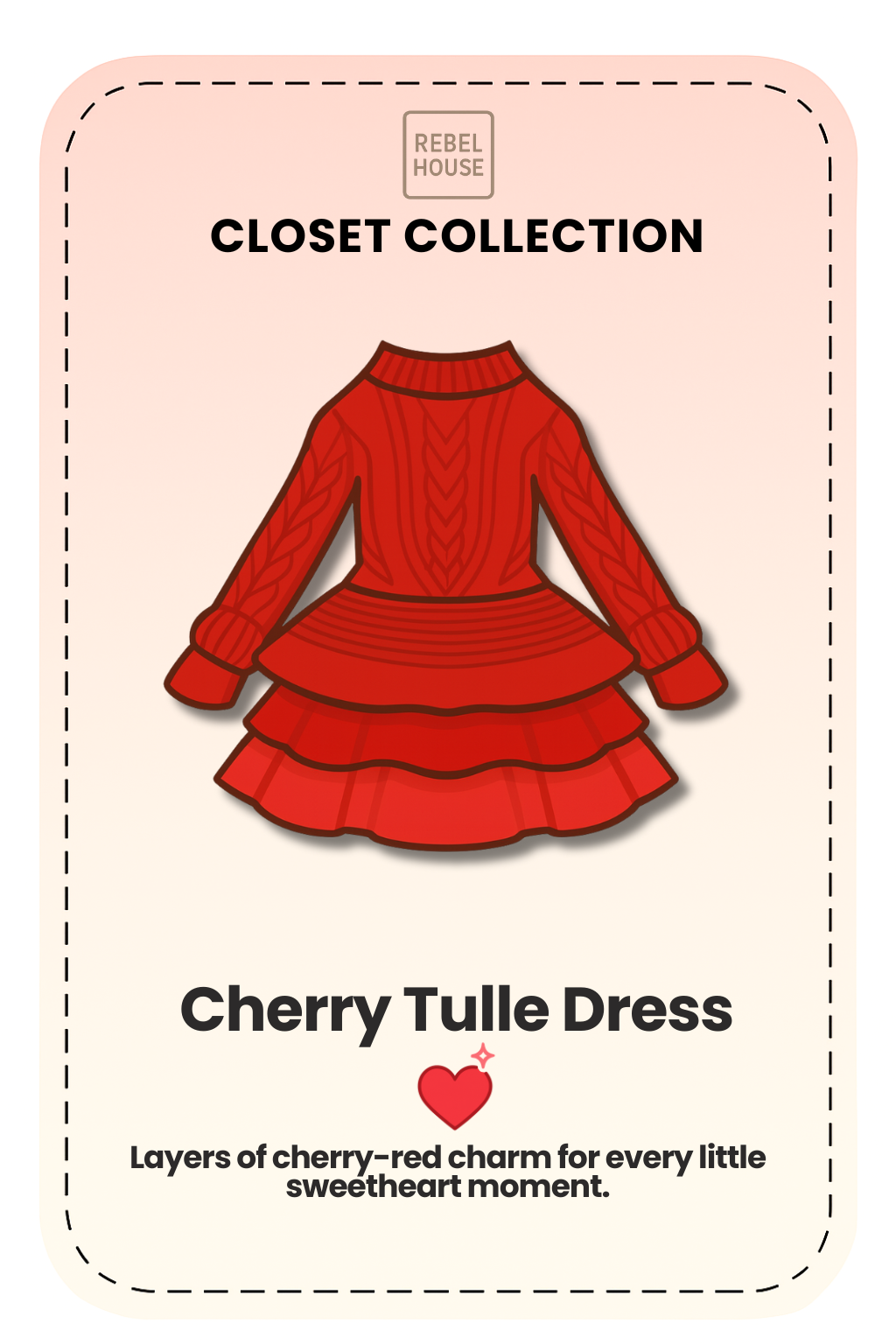 Cherry Tulle Dress