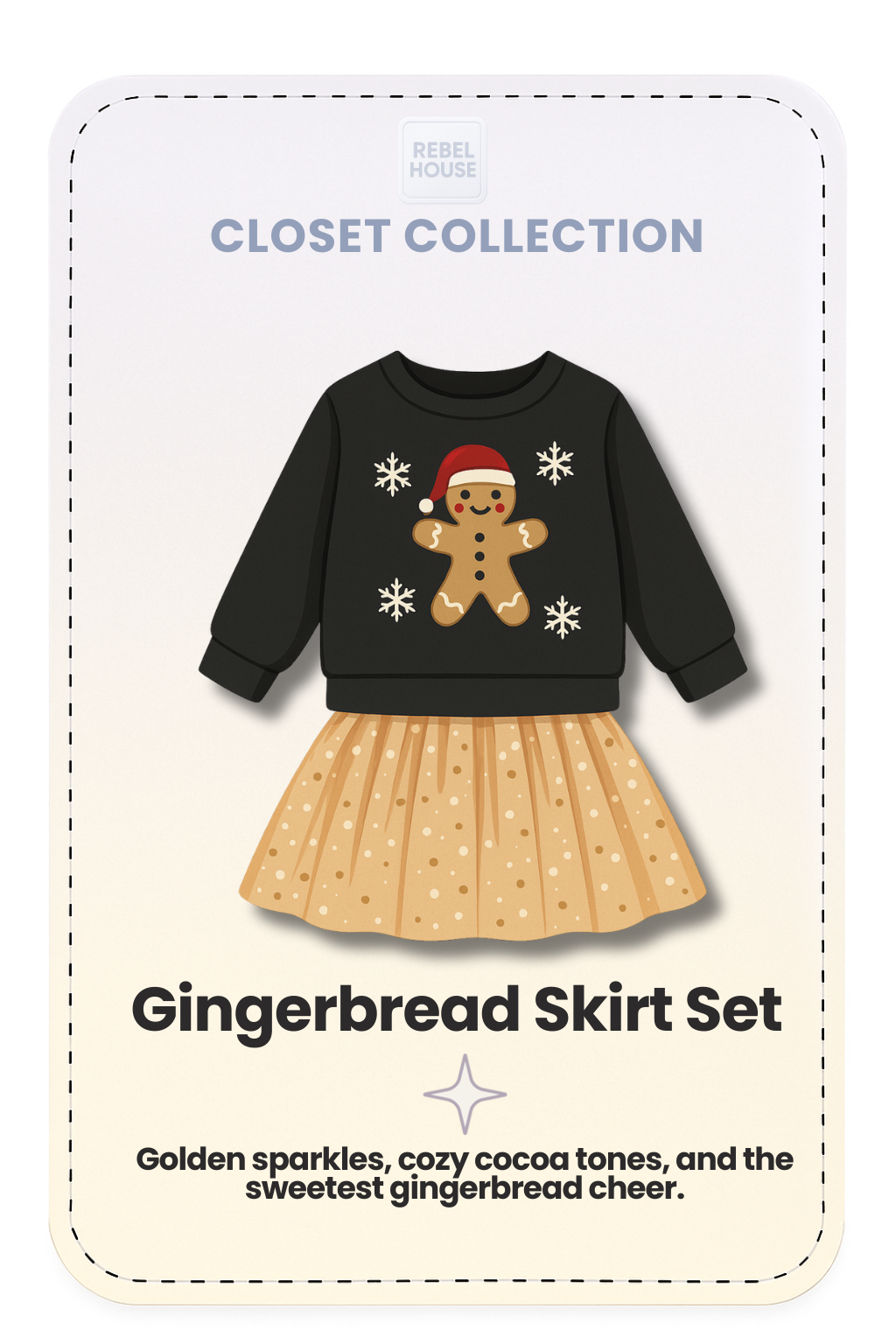 Gingerbread Sparkle Set