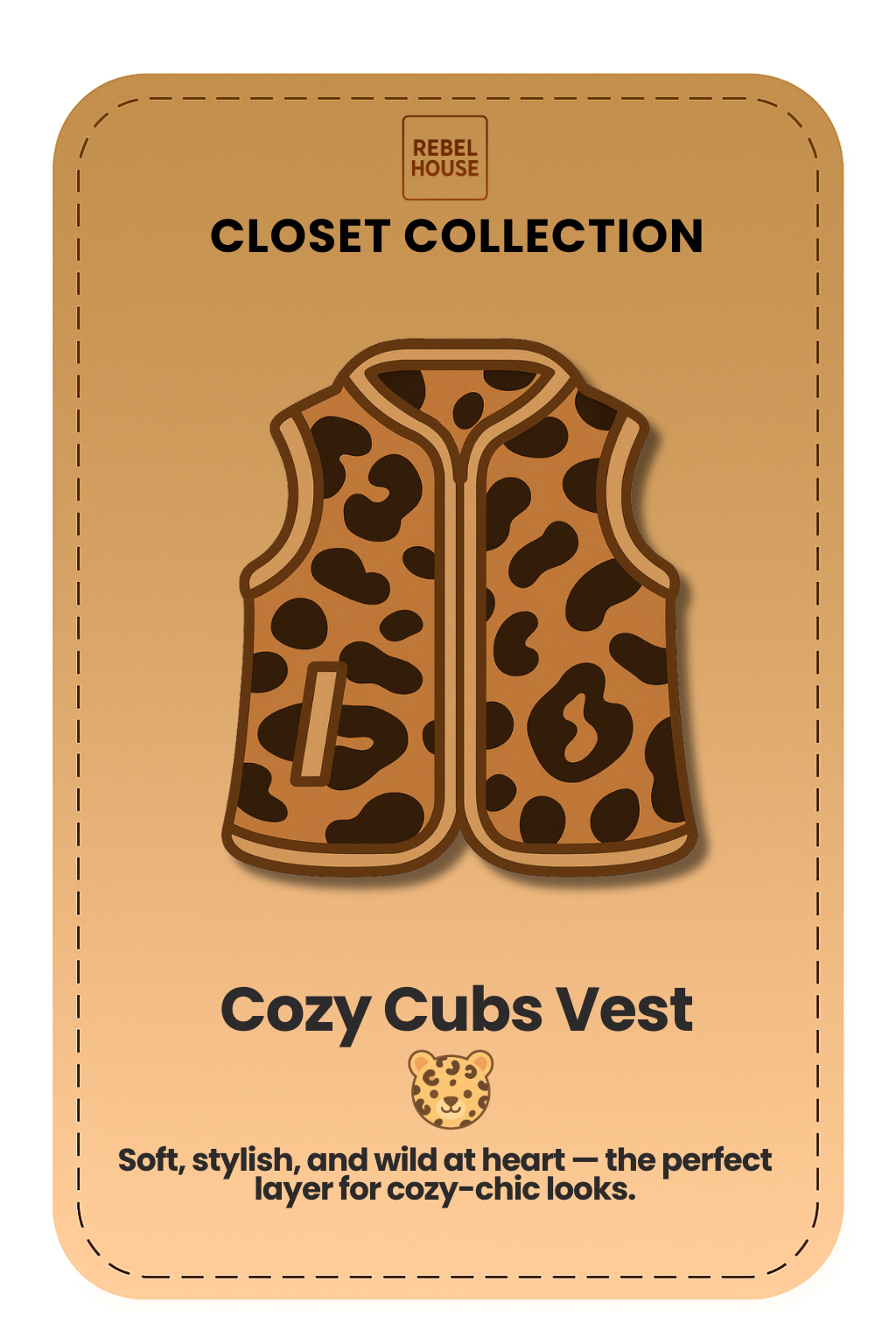 Cozy Cubs Vest