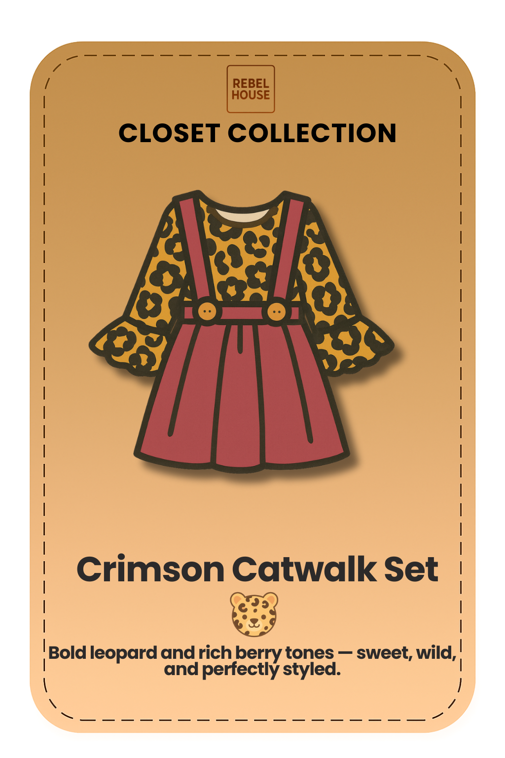 Crimson Catwalk Set