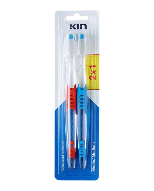 Pack 2x1 cepillo dental medio kin