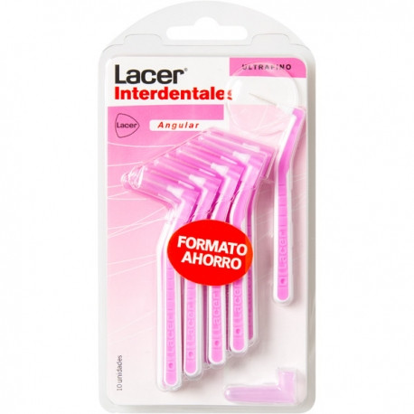 Cepillo interdental angular ultrafino 10 unidades lacer