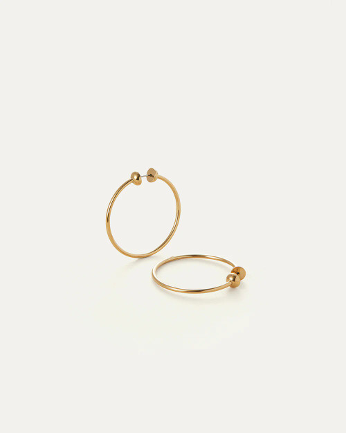 Icon Hoops - Polished Gold