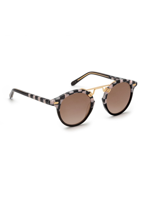 St. Louis Polarized Sunglasses in Oyster to Black