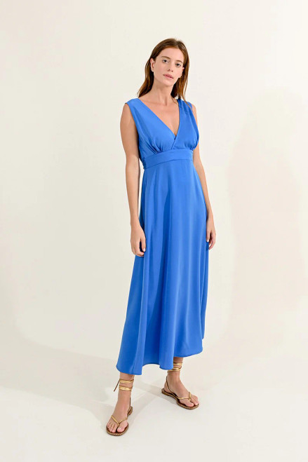 Ladies Woven Dress - Cobalt Blue