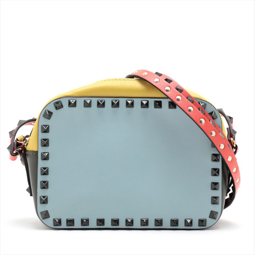 Valentino Multi Color Rock Studs Shoulder Bag