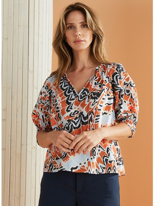 Lara Top - Chambray Butterfly Lara Top - Chambray Butterfly