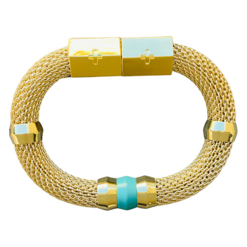 Mesh Candy Bracelet - Turquoise