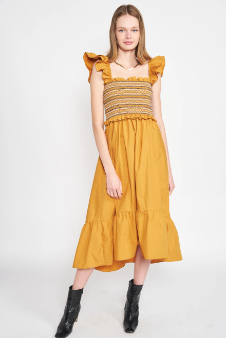 Penelope Midi Dress - Marigold Penelope Midi Dress - Marigold