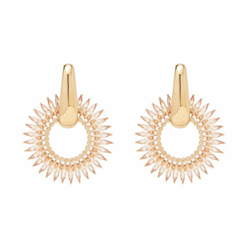 Crystal Madeline Drop Earring -Champagne