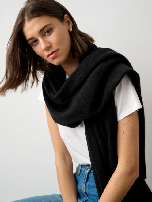 Cashmere Travel Wrap - Black