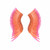 Midi Madeline Earrings - Peach/Neon Orange