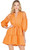 Lace Sleeve Dress - Orange