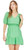 Cinch Waist Dress - Green