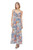 Tie Front Maxi Dress - Floral