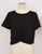 Young Ladies Knitted Tee - Black