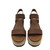 Joanie IV Y Strap Wedge - Velvet Tan/Blackened Brown