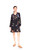 Adela Tiered Knit Dress - Black